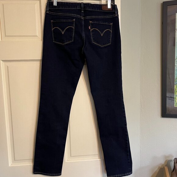 LEVI'S Slight Curve Classic Rise Slim Jeans, Dark Wash, Size 27 - Picture 3 of 9